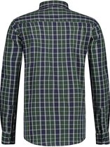 Overhemd Regular Fit Ruit Groen/Navy Blauw (MU14-0106 - Green-Navy)