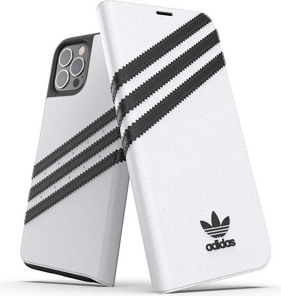 Adidas - iPhone 12 Pro Hoesje - 3-Stripes Book Case Wit | bol.com