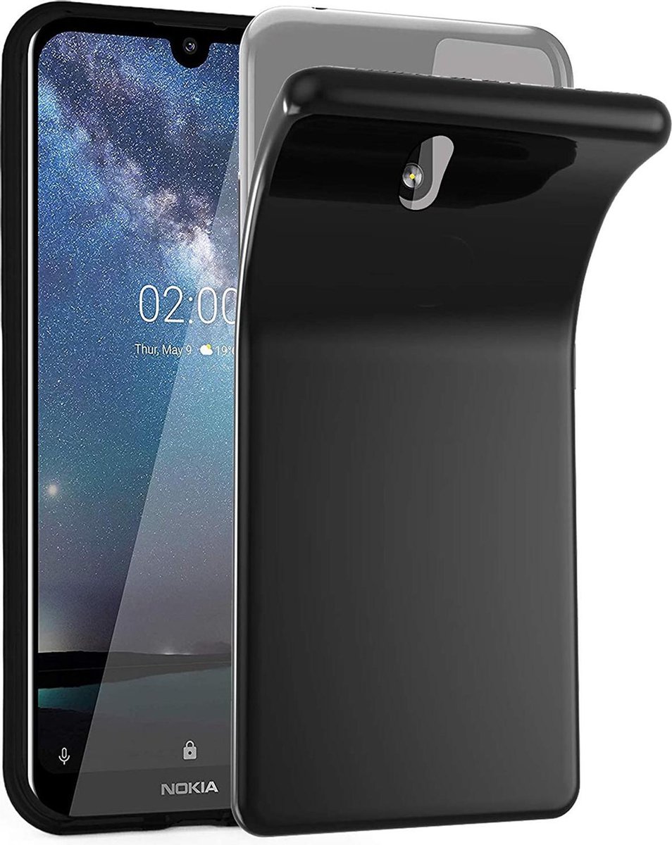 Silicone hoesje Geschikt voor: Nokia 2.2 - zwart