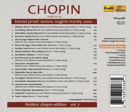 Chopin: Edition Vol 7.. - Jarnot/Mursky