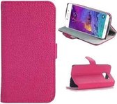 Telefoonhoesje - Book Case - Geschikt Voor Samsung Galaxy S6 Edge - Roze