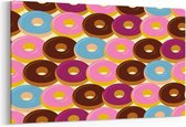 Schilderij - Donuts — 90x60 cm