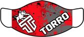 Torro Mondmasker Red/Grey - 3 lagen