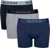 Sloggi Heren Go boxershort 3-pak - M013  - S  - Wit