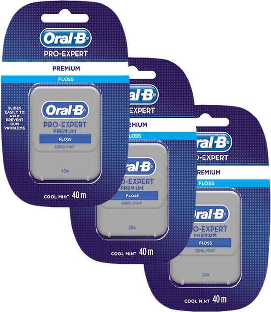 Oral-B Pro-Expert Premium Flosdraad - 3 x 40 m - Voordeelverpakking