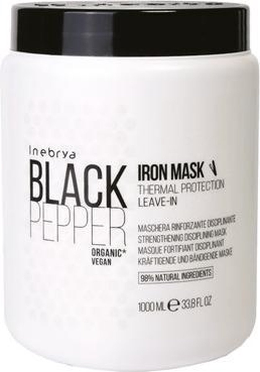 Inebrya_black Pepper Iron Mask Dyscyplinuj?ca Wzmacniaj?ca Maska Do W?osi?1/2w 1000ml