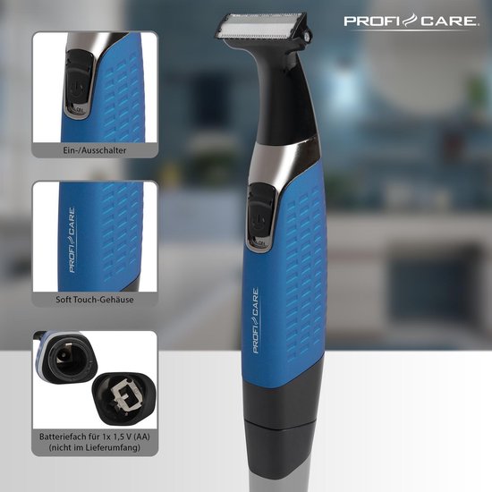 ProfiCare BHT 3074 - Detailtrimmer - Neus- en oorhaartrimmer - Blauw, Zwart