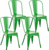 Clp Benedikt Set van 4 stoelen - Groen
