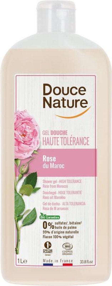 Douce Nature Douchegel hoge tolerantie Roos uit Marokko 1 liter