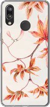 Geschikt voor Huawei P20 Lite (2020) hoesje - Japanse esdoorn - Herfst - Vintage - Siliconen Telefoonhoesje