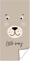 Poster Quotes - Little baby - Baby - Spreuken - Kids - Kinderen - Jongens - Meiden - 80x160 cm - Poster Babykamer