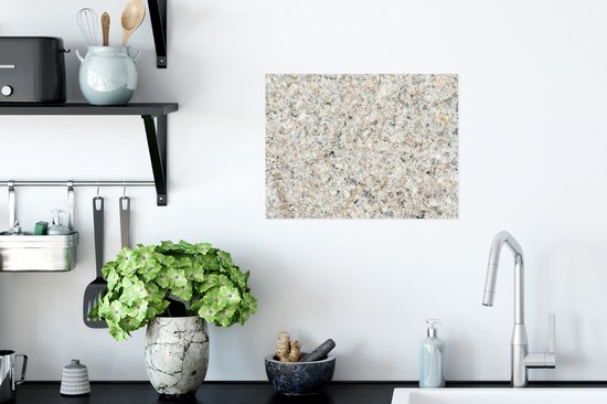 Affiche Boulders - Granit - Wit - Grijs - 40x30 cm