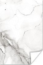 Affiche Marbre - Grijs - Wit - 120x180 cm XXL