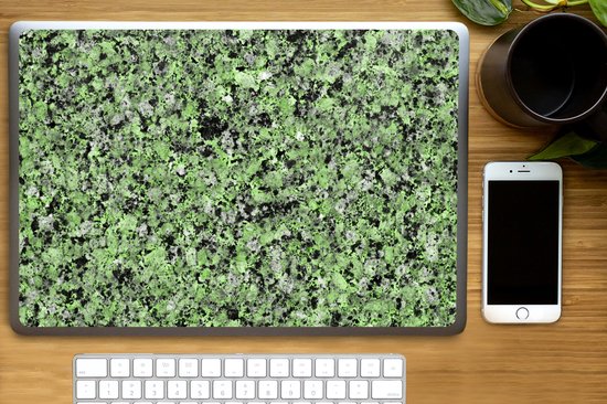 Sticker pour ordinateur portable - 17,3 pouces - Galets - Vert - Imprimé granit - 40x30cm - Autocollants pour ordinateur portable - Skin pour ordinateur portable - Housse