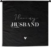 Tapisserie - Tapisserie - Amour - Mariage - Citations - 60x60 cm - Tapisserie