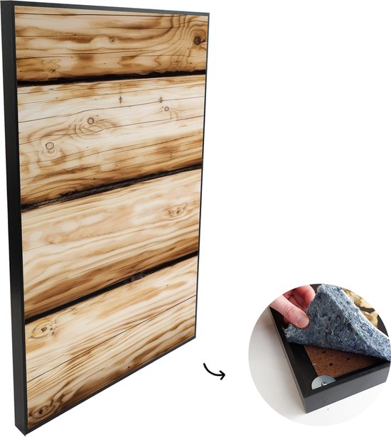 Zwarte wandplank voor akoestisch paneel, 0512.100.1010 | Making strong connections