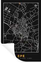 Muurstickers - Sticker Folie - Stadskaart - Epe - Plattegrond - Goud - Kaart - 60x90 cm - Plakfolie - Muurstickers Kinderkamer - Zelfklevend Behang - Zelfklevend behangpapier - Stickerfolie