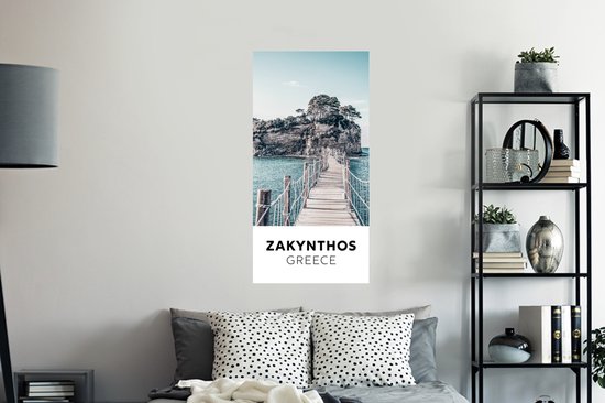 Stickers Stickers muraux - Zakynthos - Grèce - Pont - 60x120 cm - Feuille adhésive