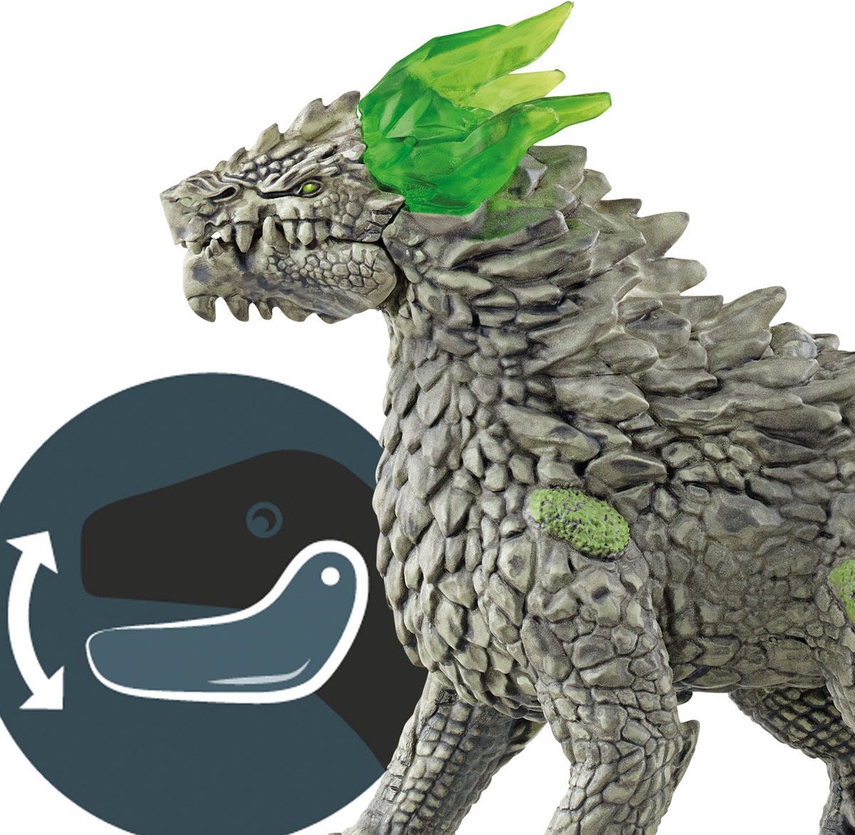 Schleich Eldrador Steendraak: gedetailleerde speelfiguur met kristallen thumbnail 5