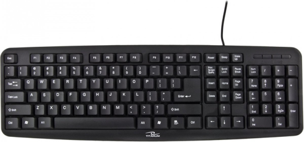 Esperanza TK102 toetsenbord PS/2 Zwart