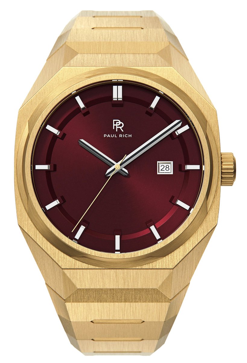 Paul Rich Elements Red Howlite Steel ELE04 horloge
