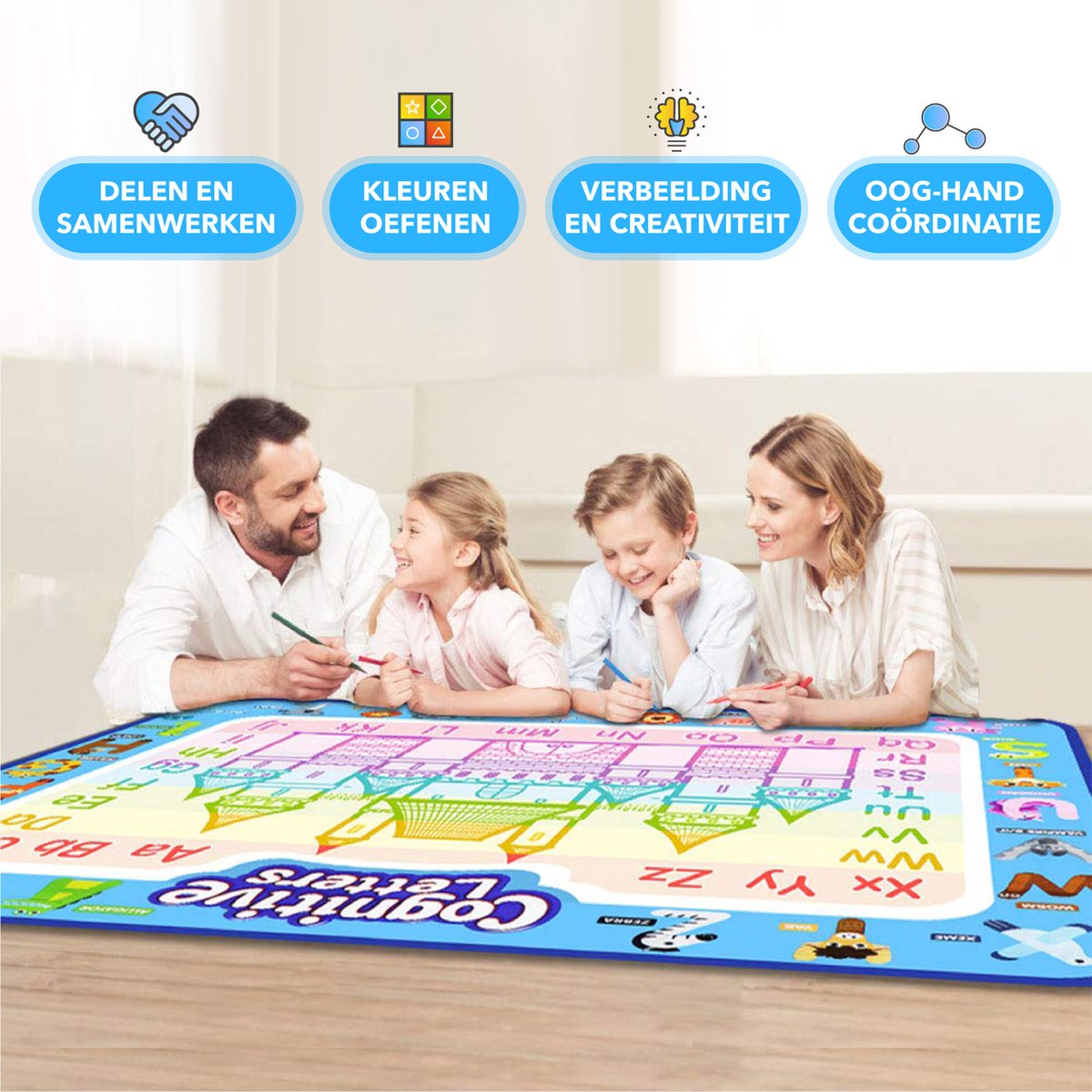 Tapis Dessin Enfant ,Aqua Magic 100*80cm Tapis de Dessin à l'eau