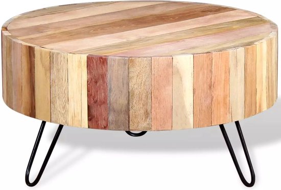 Salontafel massief gerecycled hout
