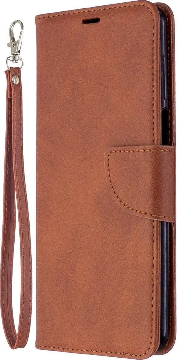 Mobigear Telefoonhoesje geschikt voor Xiaomi Redmi Note 9 Pro Hoesje | Mobigear Excellent Bookcase Portemonnee | Pasjeshouder voor 3 Pasjes | Telefoonhoesje voor Pinpas / OV Kaart / Rijbewijs - Bruin