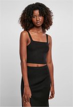 Urban Classics Crop top -5XL- Knit Zwart