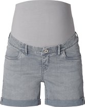 Supermom over the belly Short Light Grey Dames Jeans - Maat 29