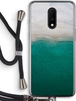 Case Company® - OnePlus 7 hoesje met Koord - Stranded - Telefoonhoesje met Zwart Koord - Bescherming aan alle Kanten en Over de Schermrand
