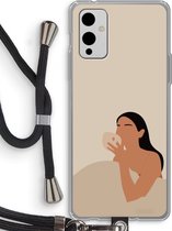 Case Company® - OnePlus 9 hoesje met Koord - Fresh coffee - Telefoonhoesje met Zwart Koord - Bescherming aan alle Kanten en Over de Schermrand