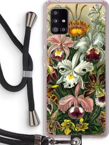 Case Company® - Samsung Galaxy A51 5G hoesje met Koord - Haeckel Orchidae - Telefoonhoesje met Zwart Koord - Bescherming aan alle Kanten en Over de Schermrand