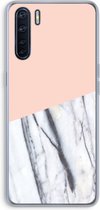 Case Company® - Oppo A91 hoesje - A touch of peach - Soft Cover Telefoonhoesje - Bescherming aan alle Kanten en Schermrand