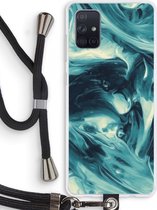 Case Company® - Samsung Galaxy A71 hoesje met Koord - Dreaming About Whales - Telefoonhoesje met Zwart Koord - Bescherming aan alle Kanten en Over de Schermrand
