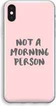 Case Company® - iPhone X hoesje - Morning person - Soft Cover Telefoonhoesje - Bescherming aan alle Kanten en Schermrand
