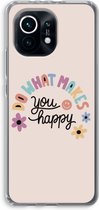 Case Company® - Xiaomi Mi 11 hoesje - Happy days - Soft Cover Telefoonhoesje - Bescherming aan alle Kanten en Schermrand