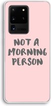 Case Company® - Samsung Galaxy S20 Ultra hoesje - Morning person - Soft Cover Telefoonhoesje - Bescherming aan alle Kanten en Schermrand