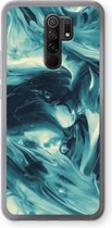 Case Company® - Xiaomi Redmi 9 hoesje - Dreaming About Whales - Soft Cover Telefoonhoesje - Bescherming aan alle Kanten en Schermrand