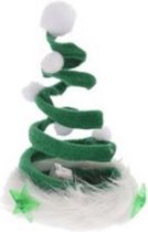 haarclip kerst swirl dames polyester groen/wit