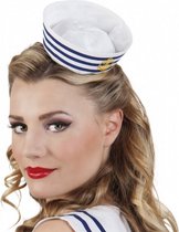 tiara Navy Sailor dames wit one size