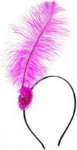 haarband Charleston dames fuchsia one-size