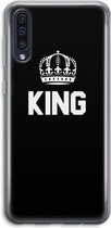 Case Company® - Samsung Galaxy A50 hoesje - King zwart - Soft Cover Telefoonhoesje - Bescherming aan alle Kanten en Schermrand