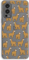 Case Company® - OnePlus Nord 2 5G hoesje - Alpacas - Soft Cover Telefoonhoesje - Bescherming aan alle Kanten en Schermrand