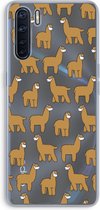 Case Company® - Oppo A91 hoesje - Alpacas - Soft Cover Telefoonhoesje - Bescherming aan alle Kanten en Schermrand