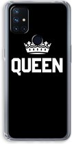 Case Company® - OnePlus Nord N10 5G hoesje - Queen zwart - Soft Cover Telefoonhoesje - Bescherming aan alle Kanten en Schermrand