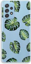 Case Company® - Samsung Galaxy A73 hoesje - Tropische bladeren - Soft Cover Telefoonhoesje - Bescherming aan alle Kanten en Schermrand