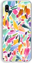 Case Company® - Samsung Galaxy A10 hoesje - Watercolor Brushstrokes - Soft Cover Telefoonhoesje - Bescherming aan alle Kanten en Schermrand