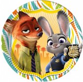 feestborden Zootropolis 23 cm papier 8 stuks