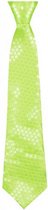 stropdas 40 cm polyester groen one-size
